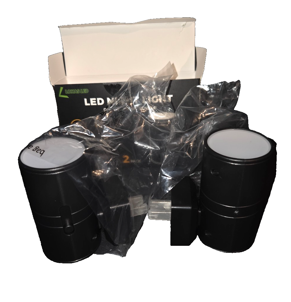 LOHAS LED Night Light 2-Pack – Dusk to Dawn Sensor Plug-In Soft Light