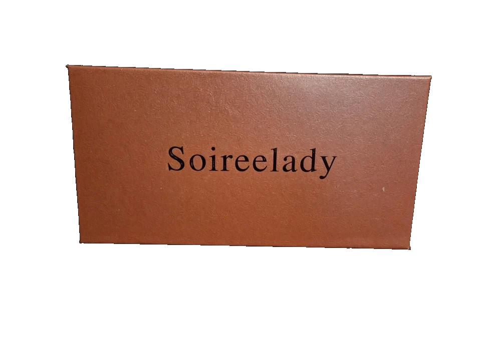 Soireelady Low Block Heel Sandals for Women Square Open Toe Chunky Sandals Ankle