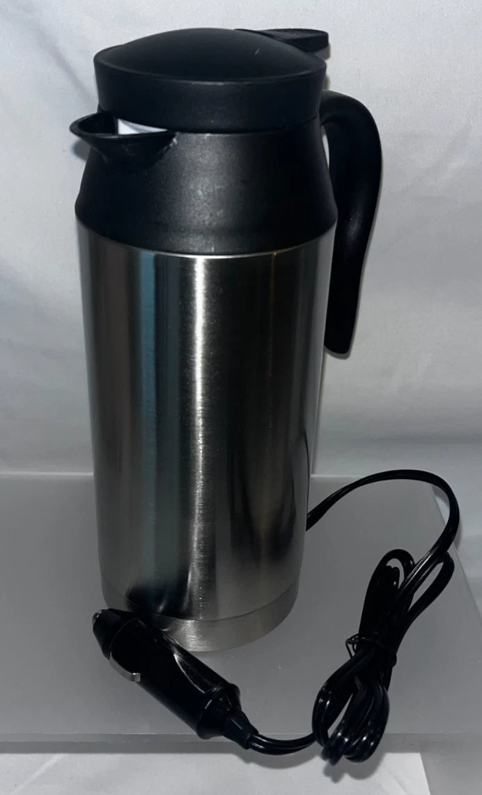 Lot of 9 - Sunsbell Heated Travel Mug – 12V Car Coffee Warmer - Boiling Kettle - Stainless Steel