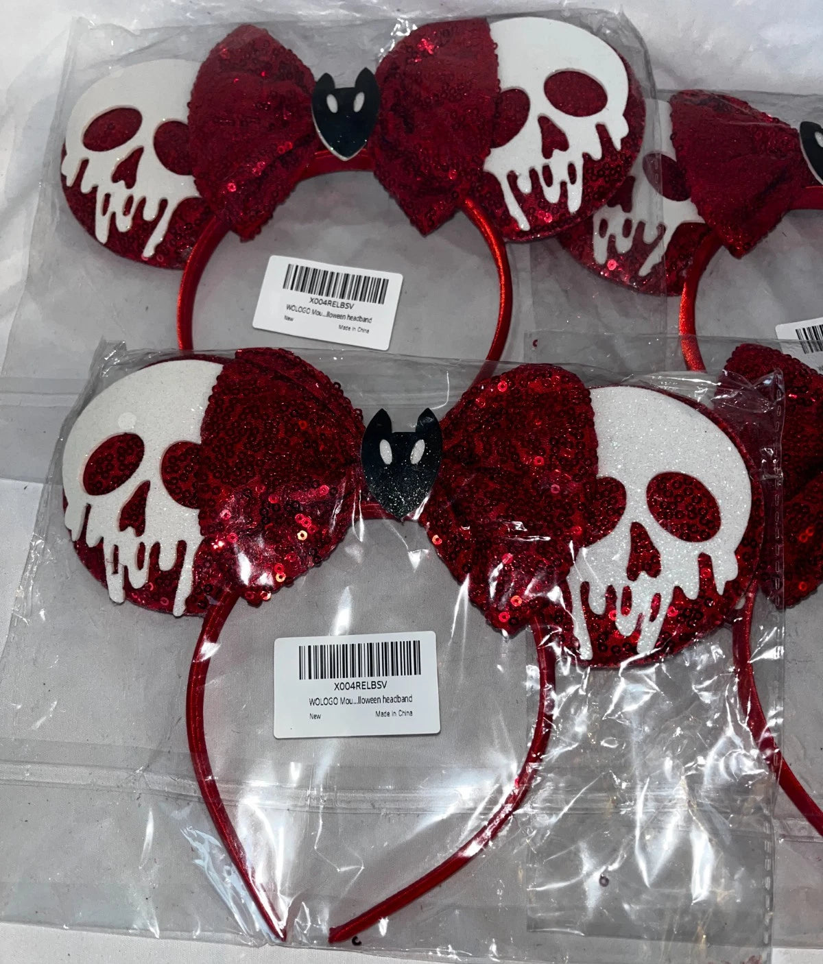 Lot of 24 - Mouse Ear Headbands Mixed Minnie Style Costume Party Ears