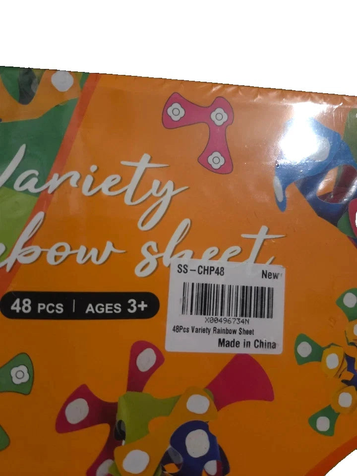 Lot of 3 - 48-Piece Variety Rainbow Magnetic Sheet /DIY Rainbow Sheet Kit – STEM