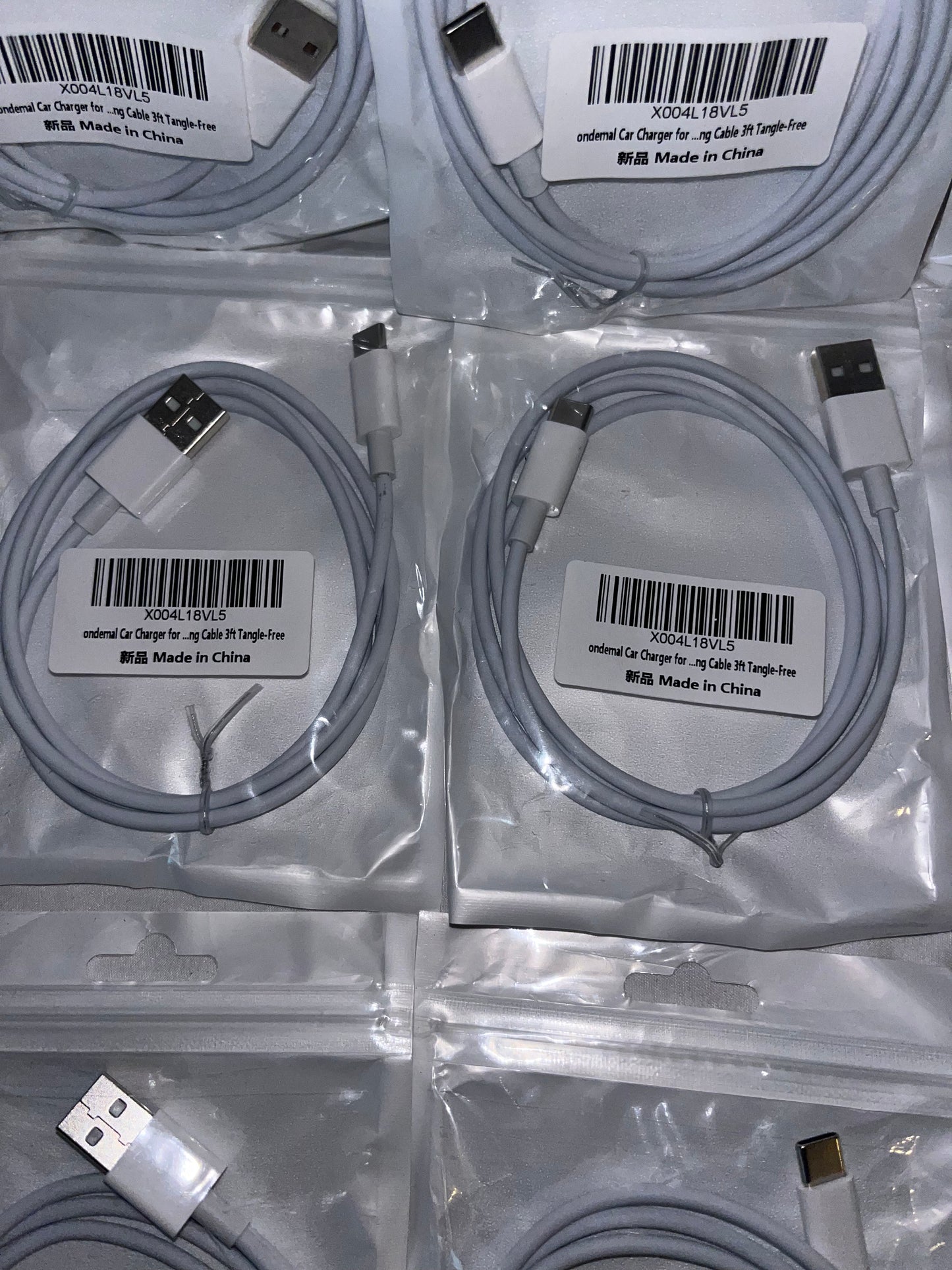 Lot of 34 - USB Charging Cables USB-C to USB-C & USB-A to USB-C by Cable
