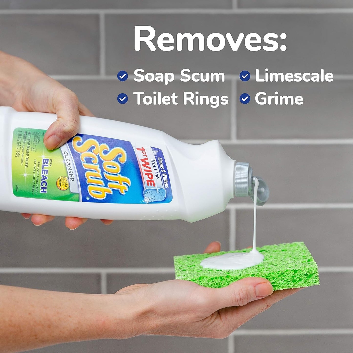 Lot of 6 - Soft Scrub Cleaner with Bleach - Cleaning lot by Soft Scrub