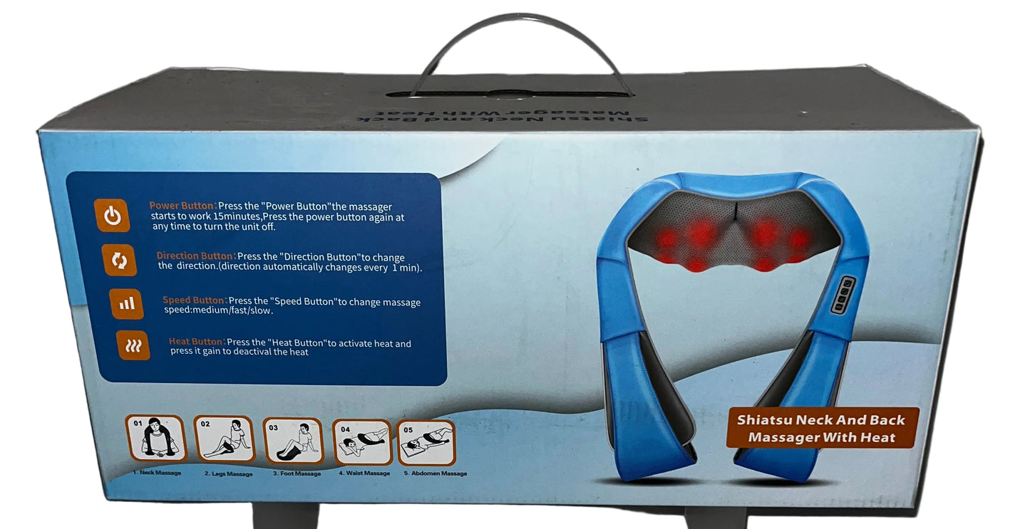 Shiatsu Neck and Back Massager With Heat Deep Tissue Massage