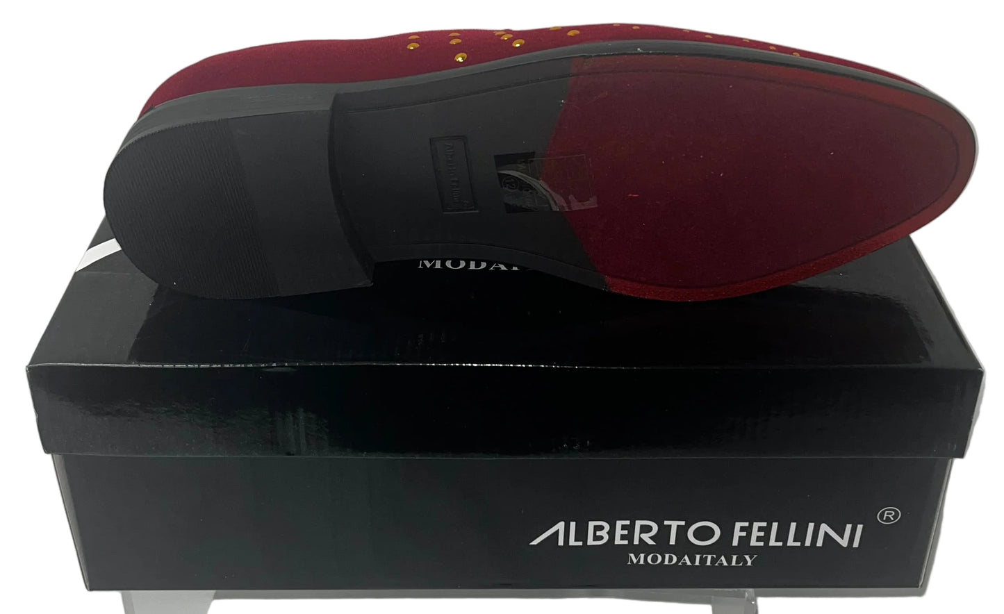 Lot of 5 - Alberto Fellini Sparko 36 Burgundy Velvet Dress Loafers Men's Mixed Sizes New by Alberto Fellini