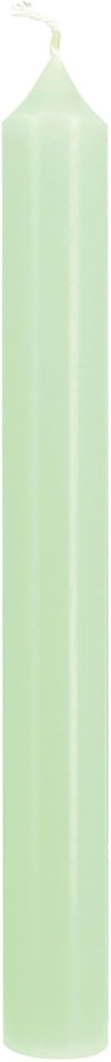 La Francaise 12 Pastel Green French Dinner Candles 22mm x 8.66" Made in France by La Française
