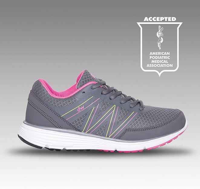 Diawin DW Active Cloudy Orchid Women's Running Walking Shoes Gray Pink Size 6.5 New by Diawin