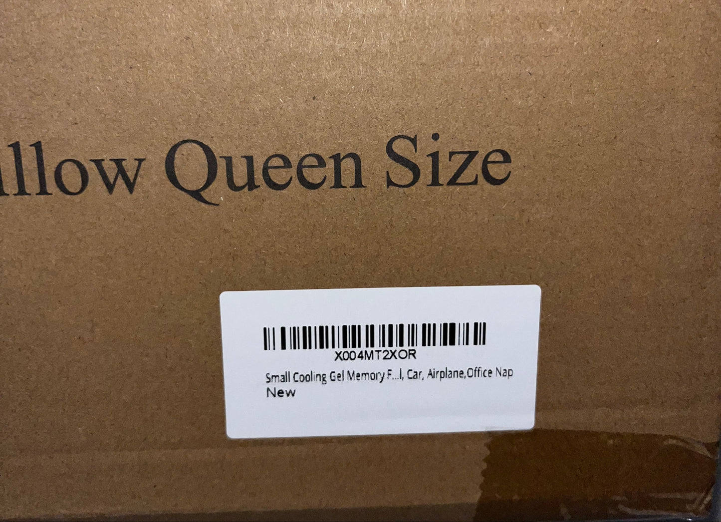 Adjustable Cooling Gel Memory Foam Pillow - Queen Size for Sleeping 1 Pack