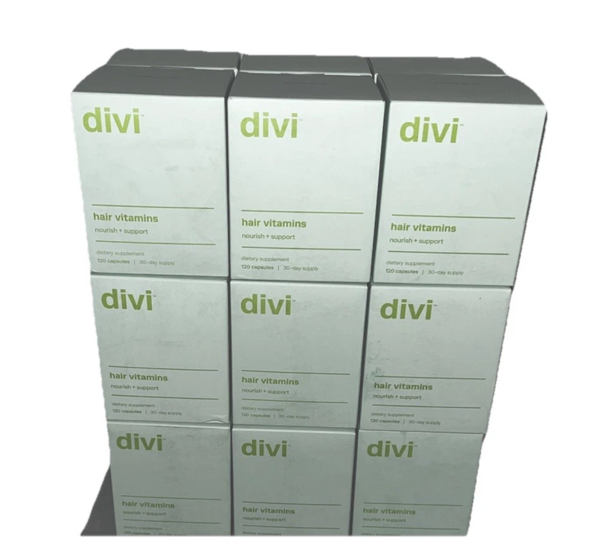 Lot of 18 - Divi Hair Vitamins 120 Capsules 30 Day Supply