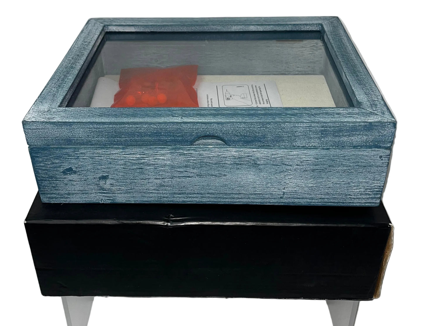 Love-KANKEI Shadow Box Display Case Memory Frame Deep Display Cabinet Gray