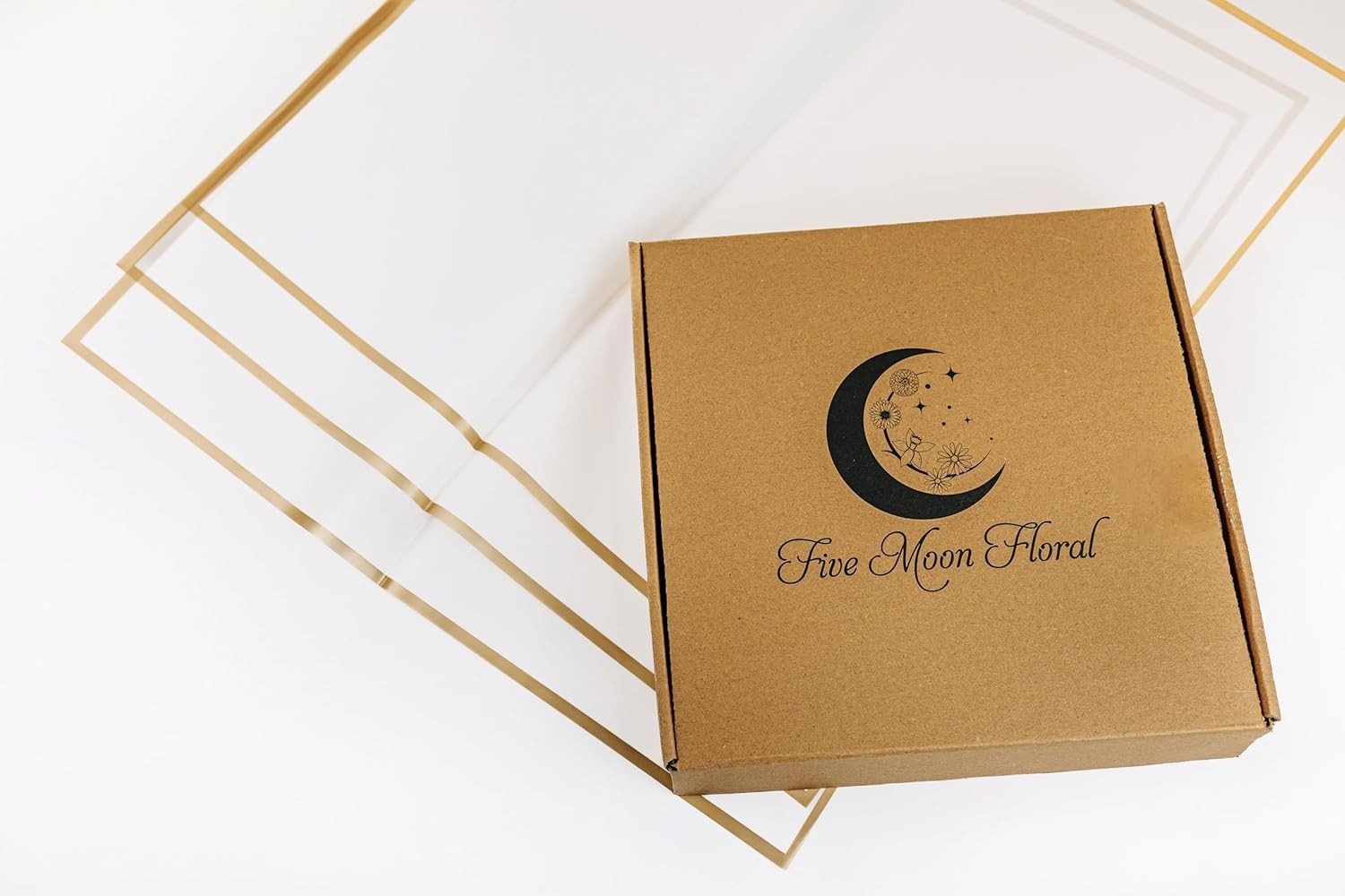 4 Boxes of Five Moon Floral Craft Bundle Gift Box Kits White Boards Ribbons Lot