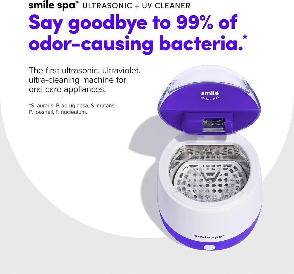 Smile Spa Mouth Gadget Cleaner - UV Light & Ultrasonic Waves - Cleans Toothbrush