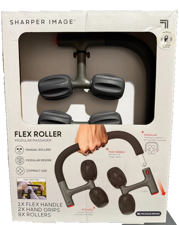 Sharper Image Flex Roller Modular Massager – Manual Rollers, Flex Handle