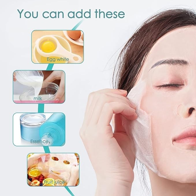 Face Candy 100% Cotton Disposable Night Face Masks 7 Packs Skin Protection 210ct