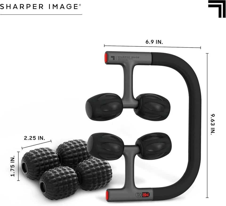 Sharper Image Flex Roller Modular Massager – Manual Rollers, Flex Handle
