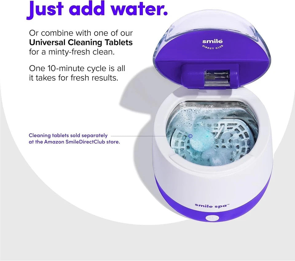 Smile Spa Mouth Gadget Cleaner - UV Light & Ultrasonic Waves - Cleans Toothbrush