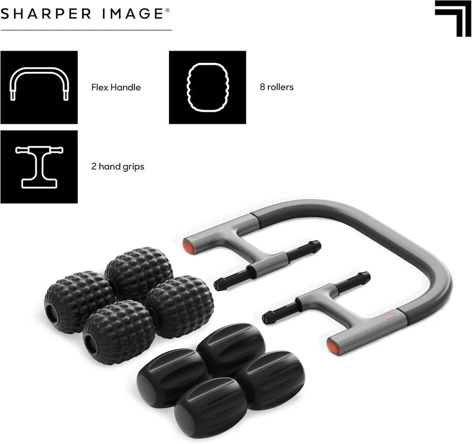 Sharper Image Flex Roller Modular Massager – Manual Rollers, Flex Handle