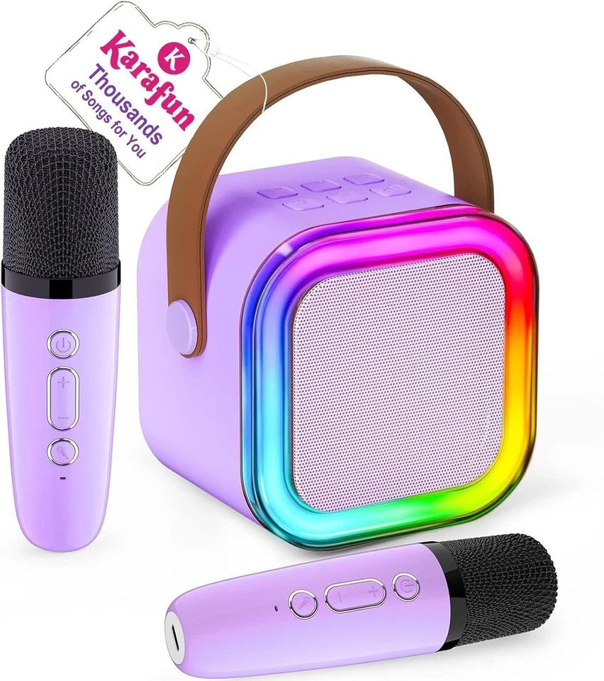 Two IROO Mini Karaoke Machine for Kids, 2025 TOP Toys Birthday Gifts for kids