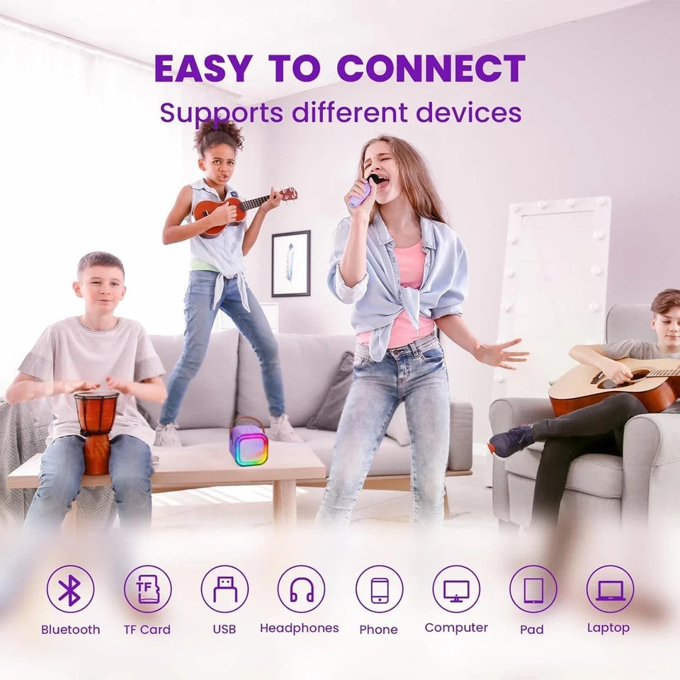 Two IROO Mini Karaoke Machine for Kids, 2025 TOP Toys Birthday Gifts for kids