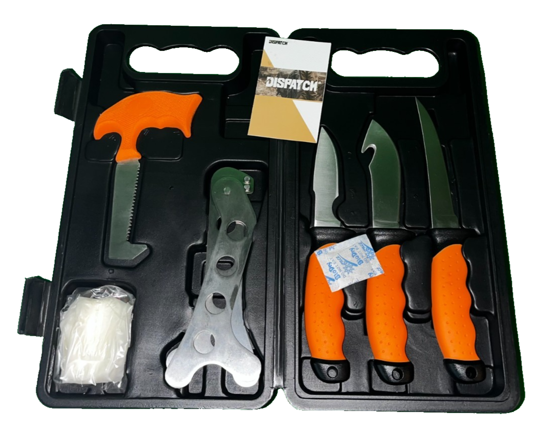 Dispatch 6PCs Hunting Knife Set - 3Cr13 Blades Deer/Elk Game Processor Kit