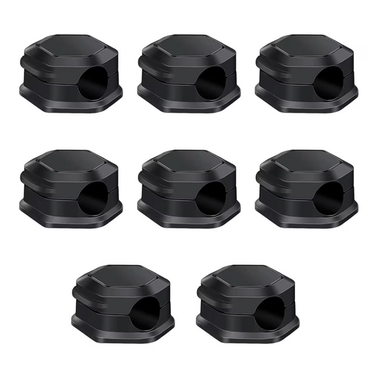 Magnetic Cable Organizer Clips – 3 Packs (24 Total Pieces) – Cable Management