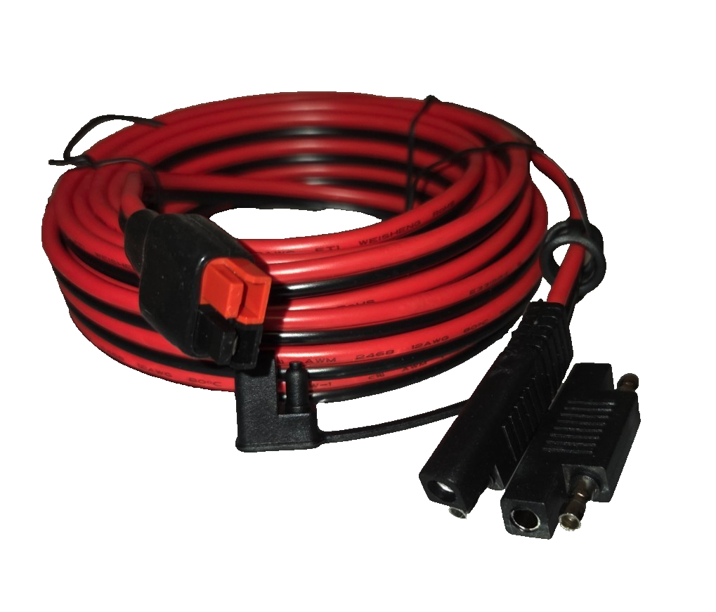 2 pack - 12AWG SAE to Anderson Adapter Cable – Solar Battery Power Connector