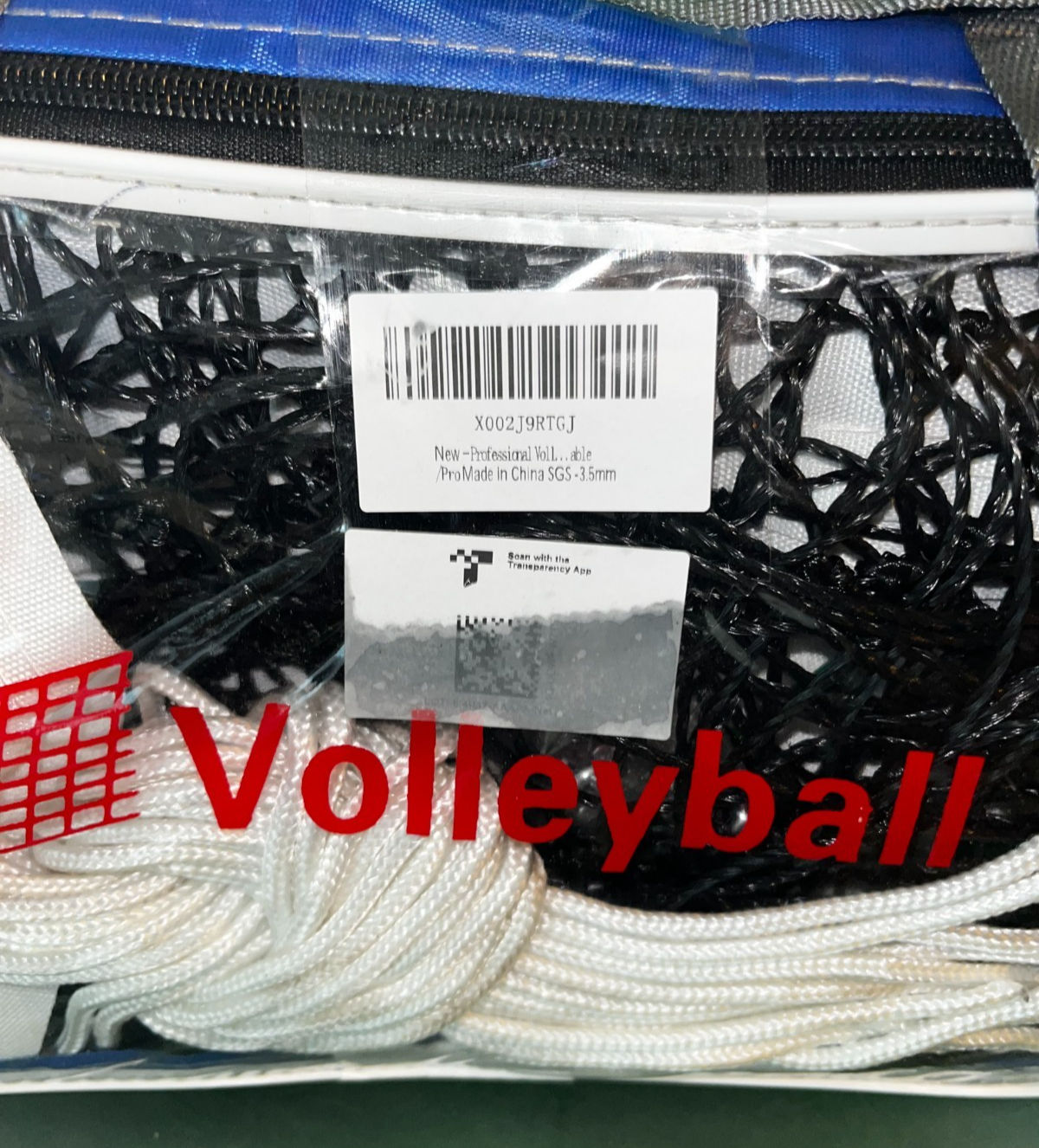 Portable Volleyball Net Set Outdoor, Beach, And Backyard w/ Bag & Rope Kit