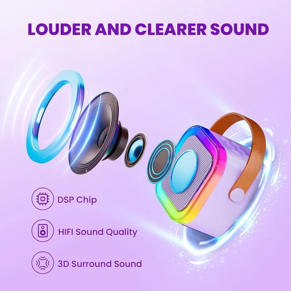Two IROO Mini Karaoke Machine for Kids, 2025 TOP Toys Birthday Gifts for kids