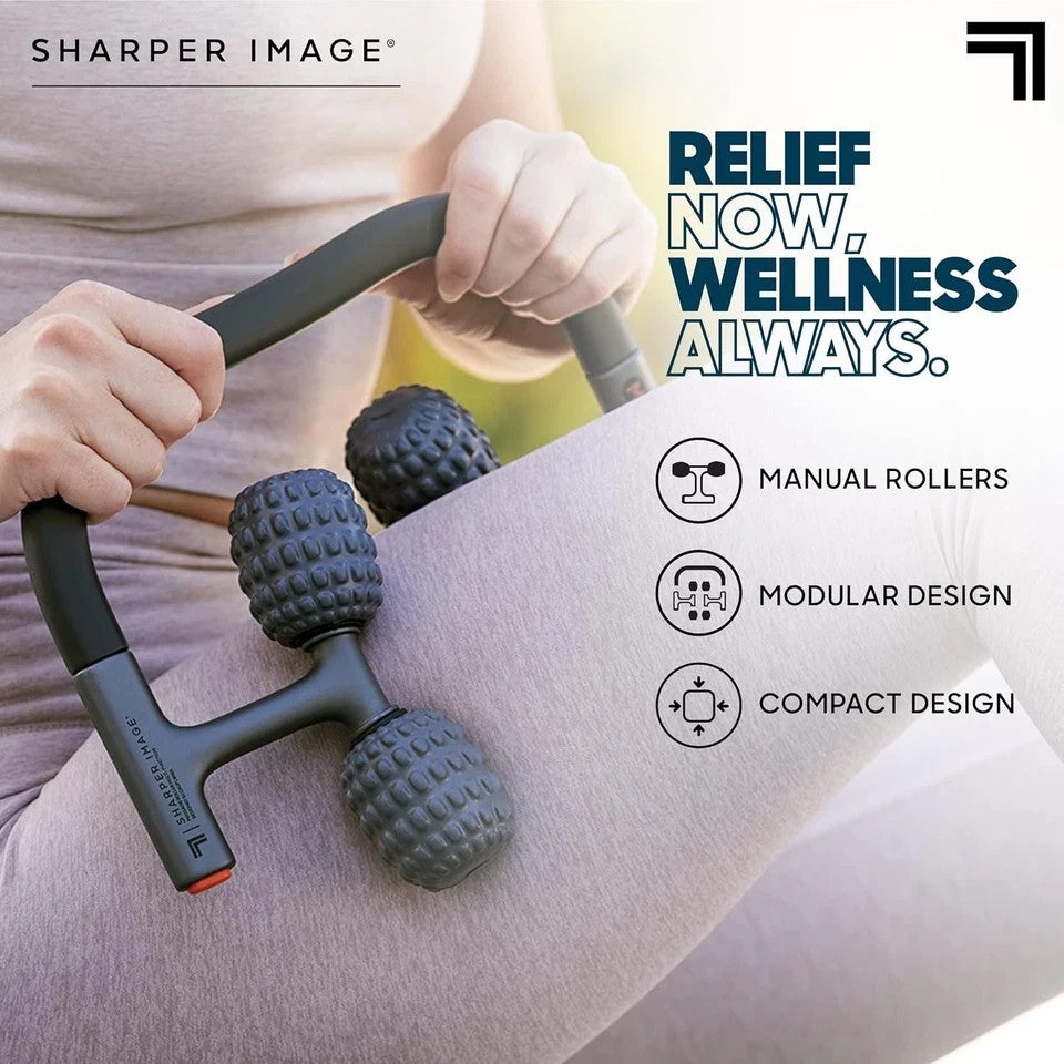 Sharper Image Flex Roller Modular Massager – Manual Rollers, Flex Handle