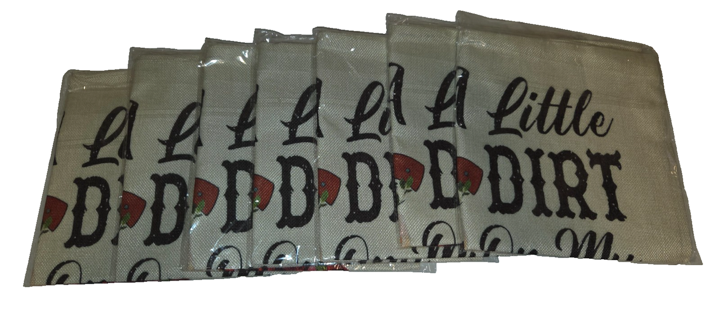 7 Packaged Rustic Farmhouse Pillow Covers “Got a Little Dirt on My Boots"