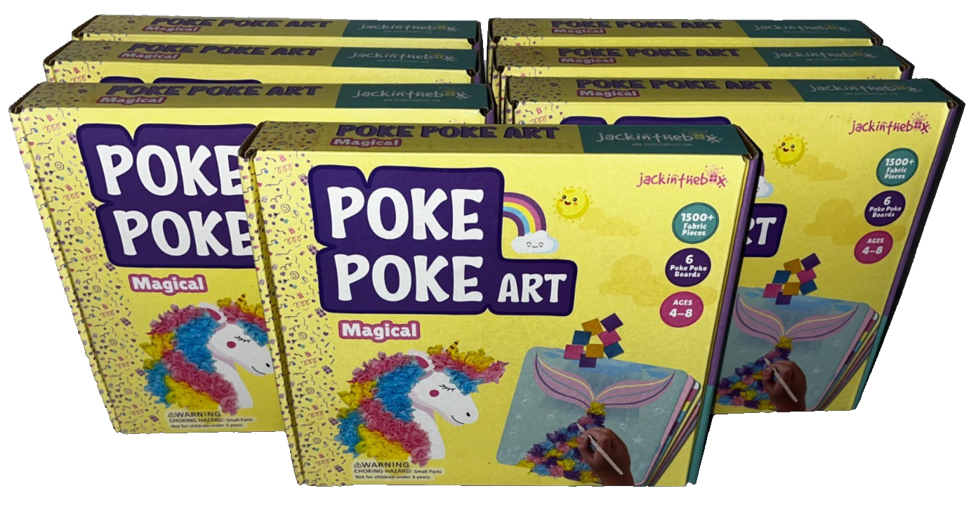 Poke Poke Art Magical Craft Kits | Lot of 7 | Kids DIY Fabric Art Set | Ages 4–8