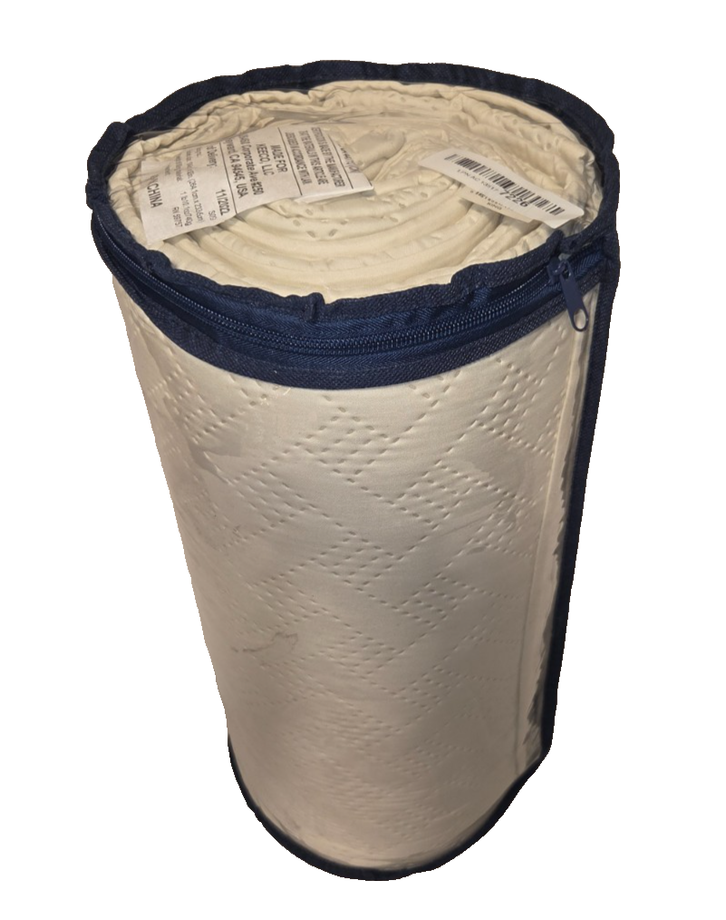 Serta ComfortSure King Mattress Pad Pinsonic Quilt Ivory