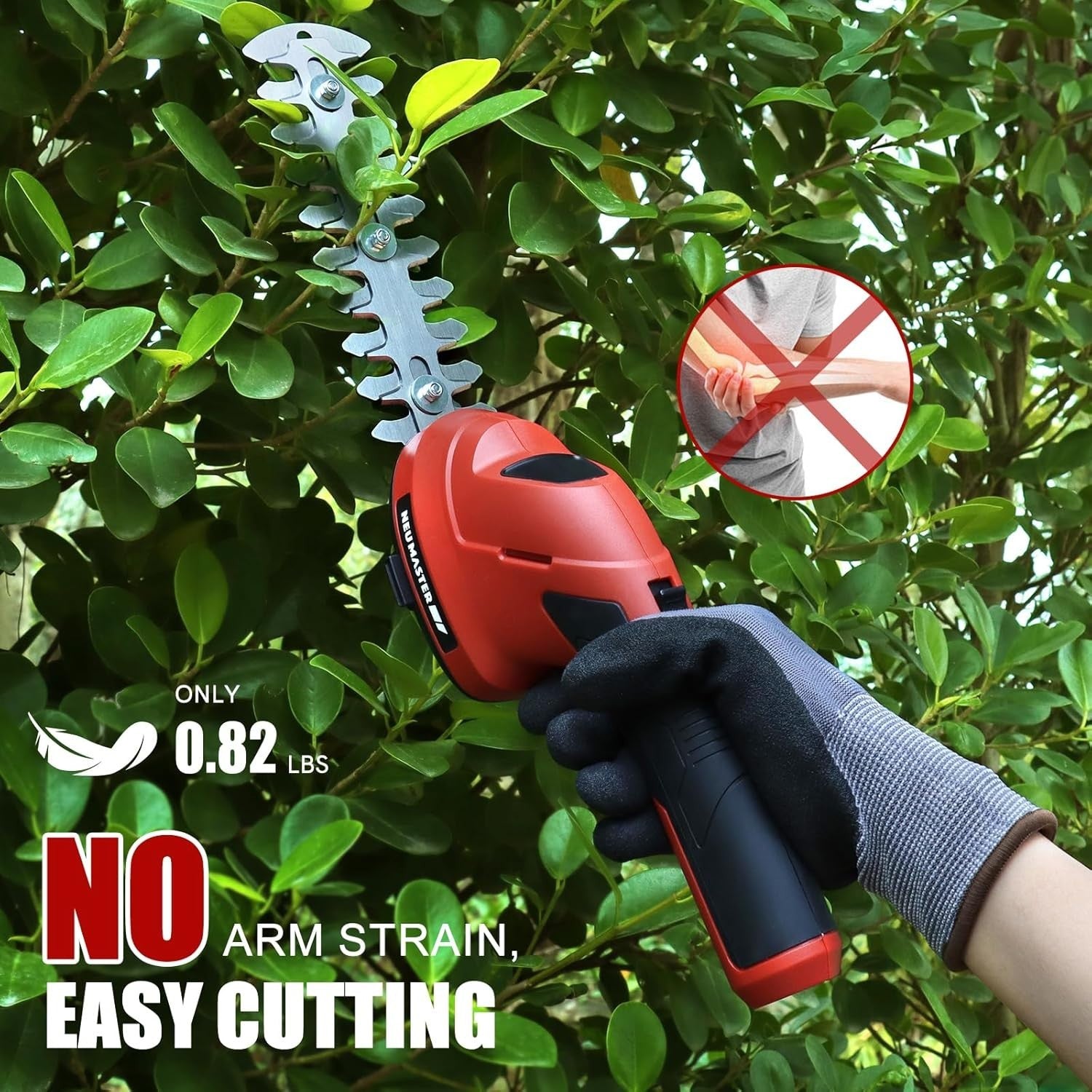 NEU MASTER 2-in-1 Cordless Grass Shear & Hedge Trimmer - 7.2V, 2.0Ah Battery