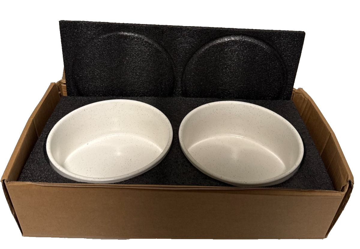 Pet Feeding Bundle – Oneisall Stainless Steel Dog Fountain + Raised Ceramic Bowl