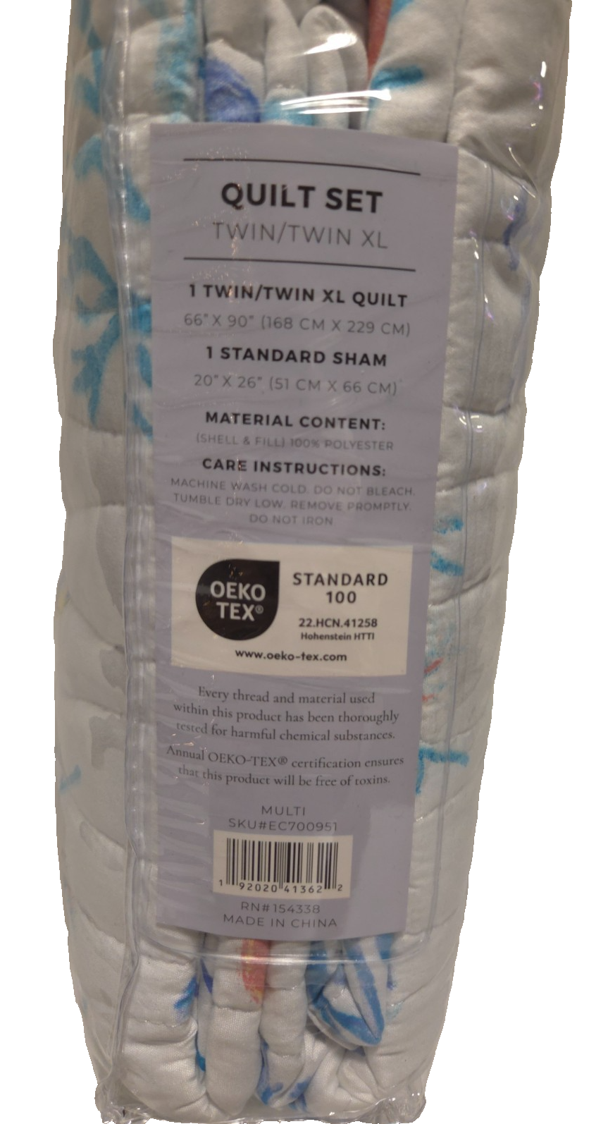 Great Bay Home Coastal Quilt Set Twin XL Nautical Microfiber Bedspread 2pc