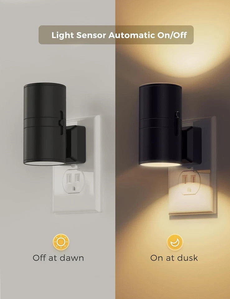 LOHAS LED Night Light 2-Pack – Dusk to Dawn Sensor Plug-In Soft Light