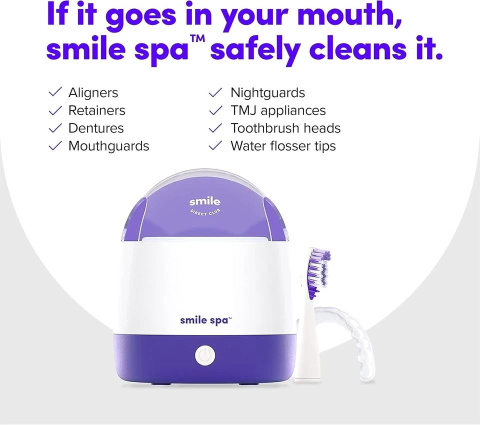 Smile Spa Mouth Gadget Cleaner - UV Light & Ultrasonic Waves - Cleans Toothbrush