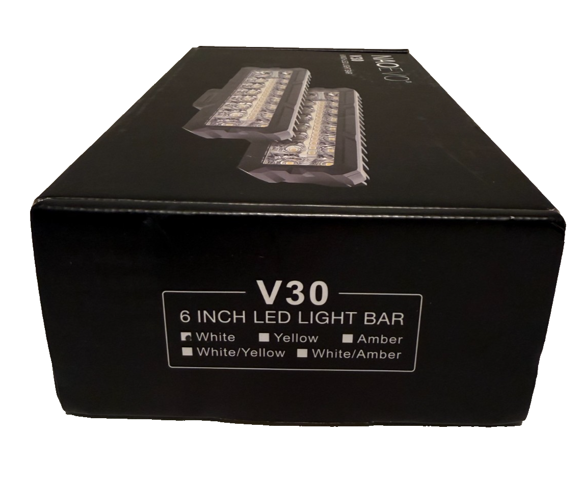 NAOEVO V30 6-Inch LED Light Bar – Pair Off-Road Driving Lights Spot Flood Combo
