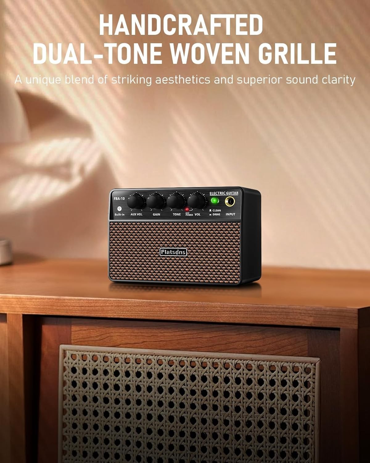 FBA-10 Electric Guitar Amplifier - 10W - Bluetooth - Aux & Headphone Output