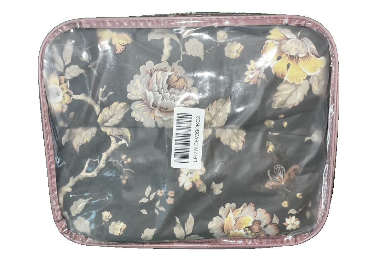 Zusbest Bedding Bundle Floral Comforter Set w/ Storage Bag Soft Cozy