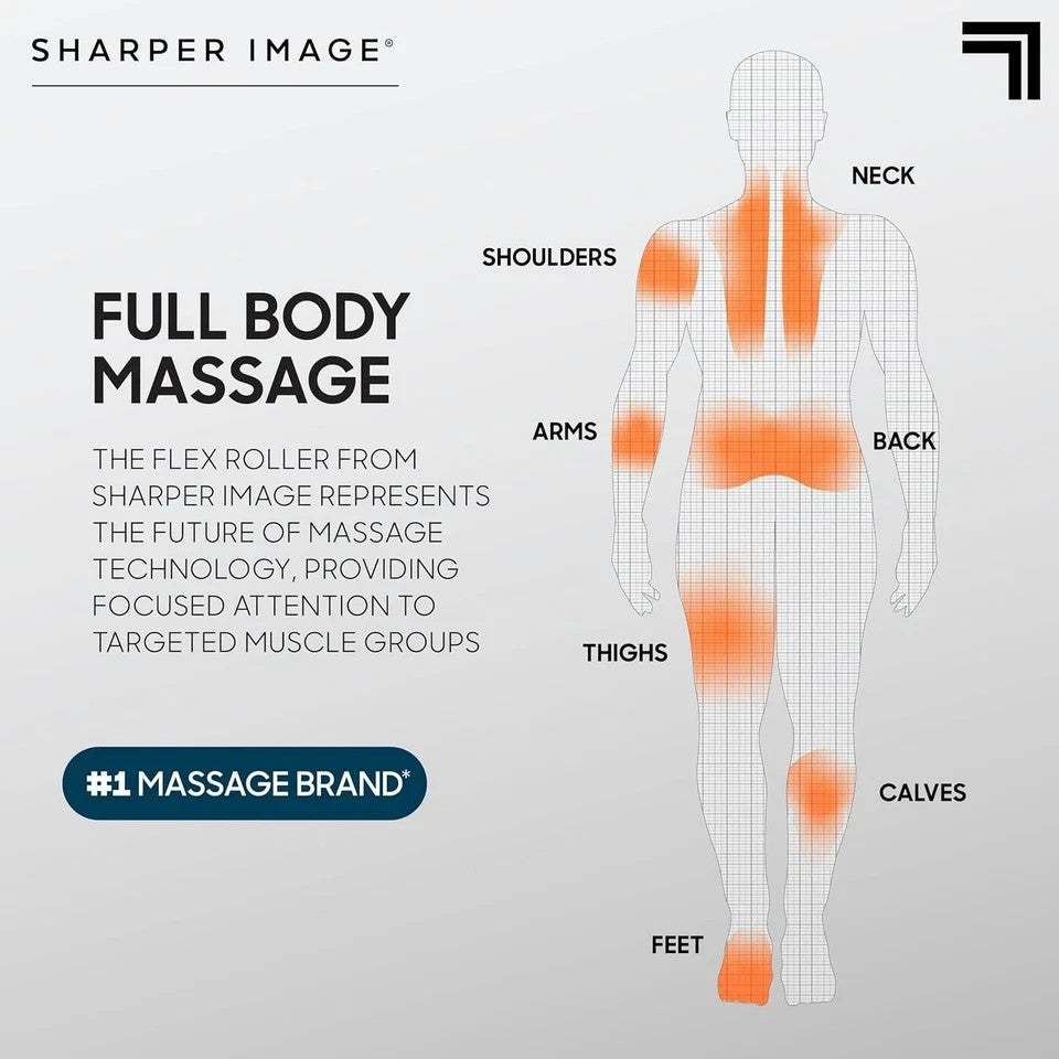 Sharper Image Flex Roller Modular Massager – Manual Rollers, Flex Handle
