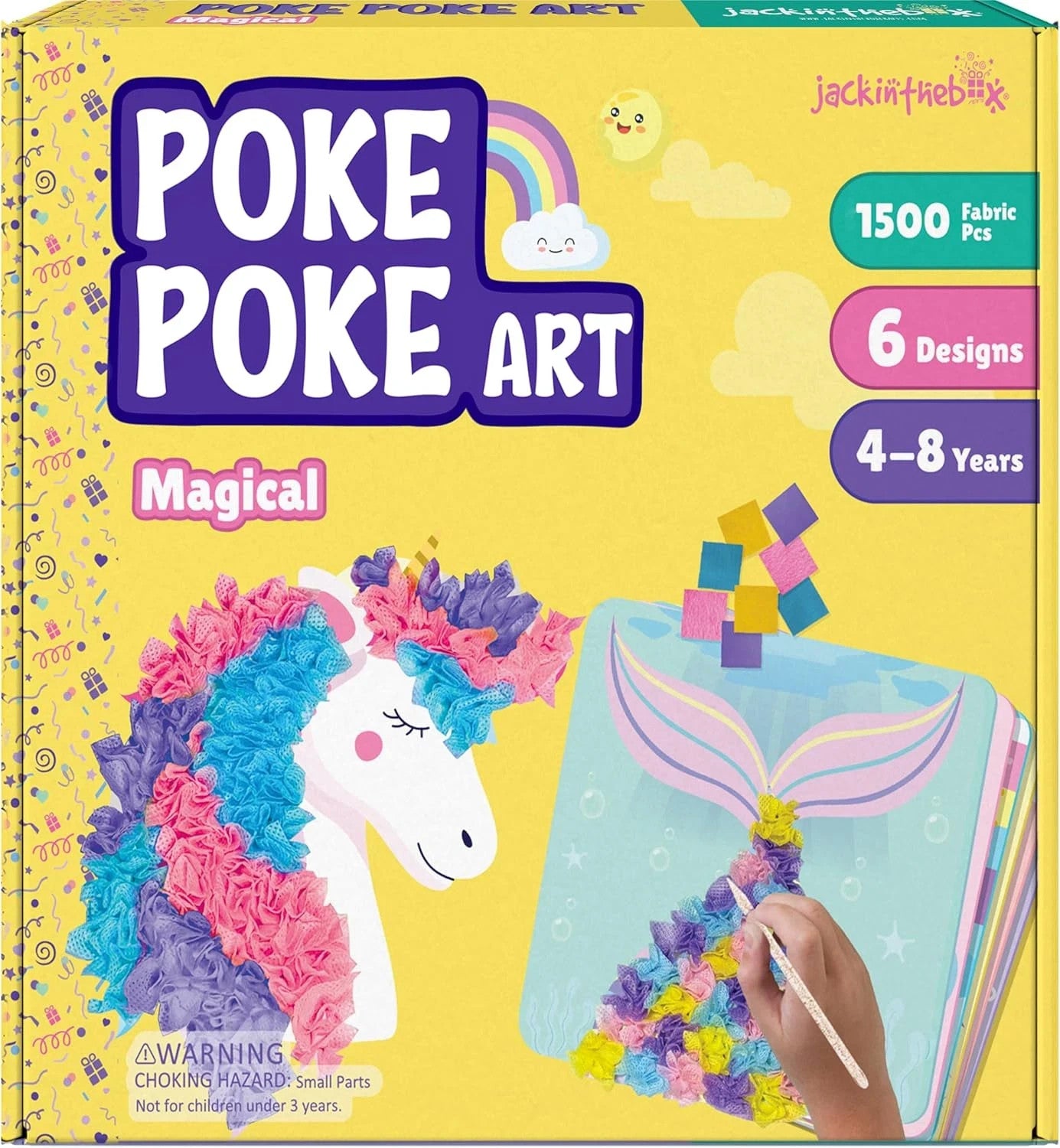Poke Poke Art Magical Craft Kits | Lot of 7 | Kids DIY Fabric Art Set | Ages 4–8