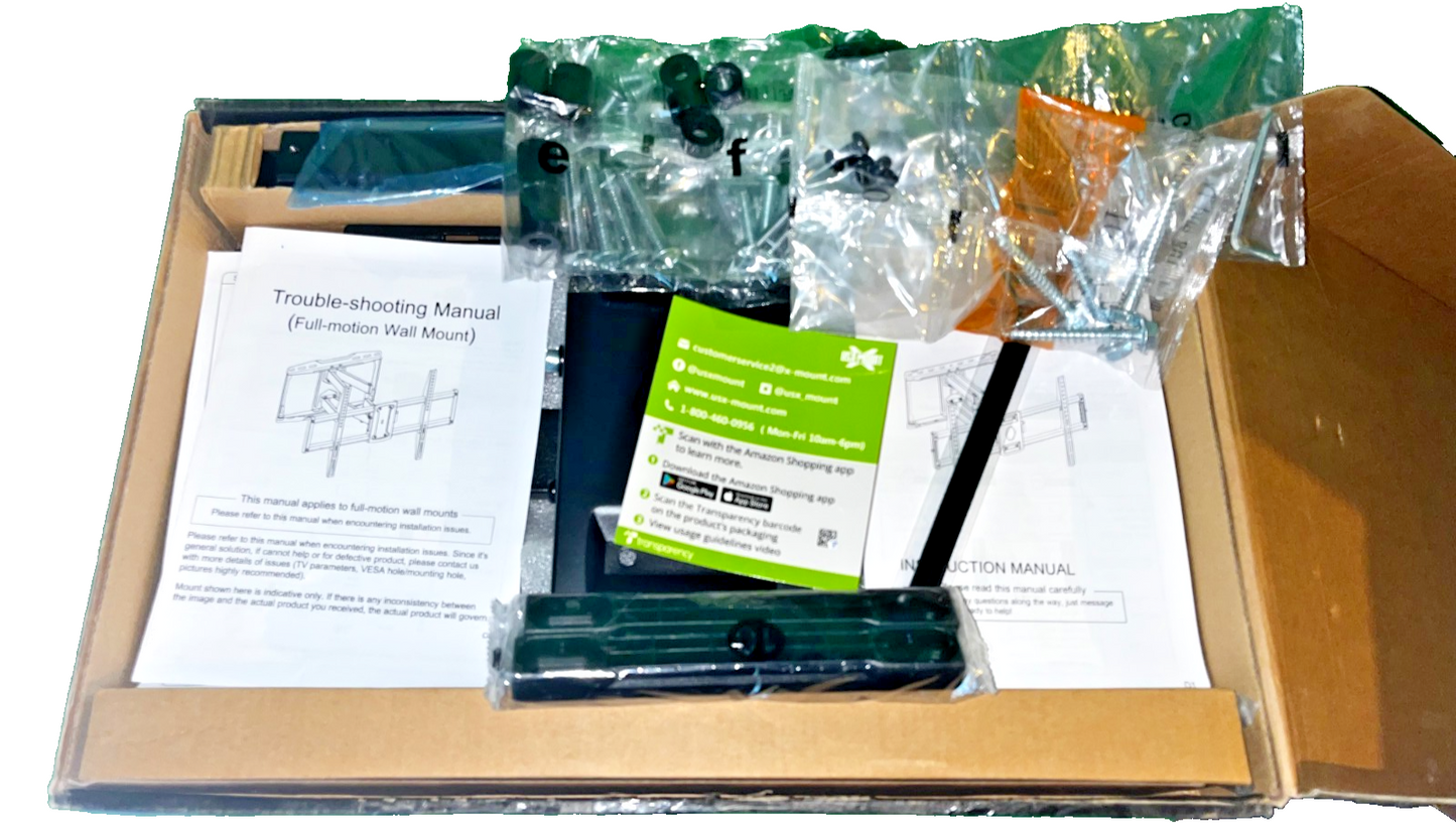 USX-MOUNT XML008-K-1 Full Motion TV Wall Mount for Most 47-84 inch Flat Screen
