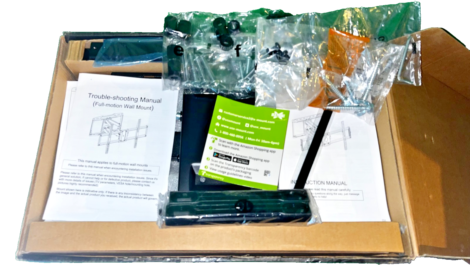 USX-MOUNT XML008-K-1 Full Motion TV Wall Mount for Most 47-84 inch Flat Screen