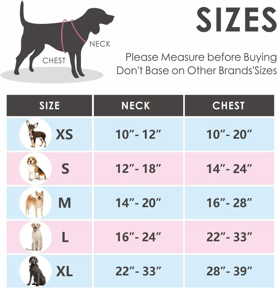 PHOEPET No Pull Dog Harness – Size: Extra Large, Royal Blue Adjustable Pet Vest