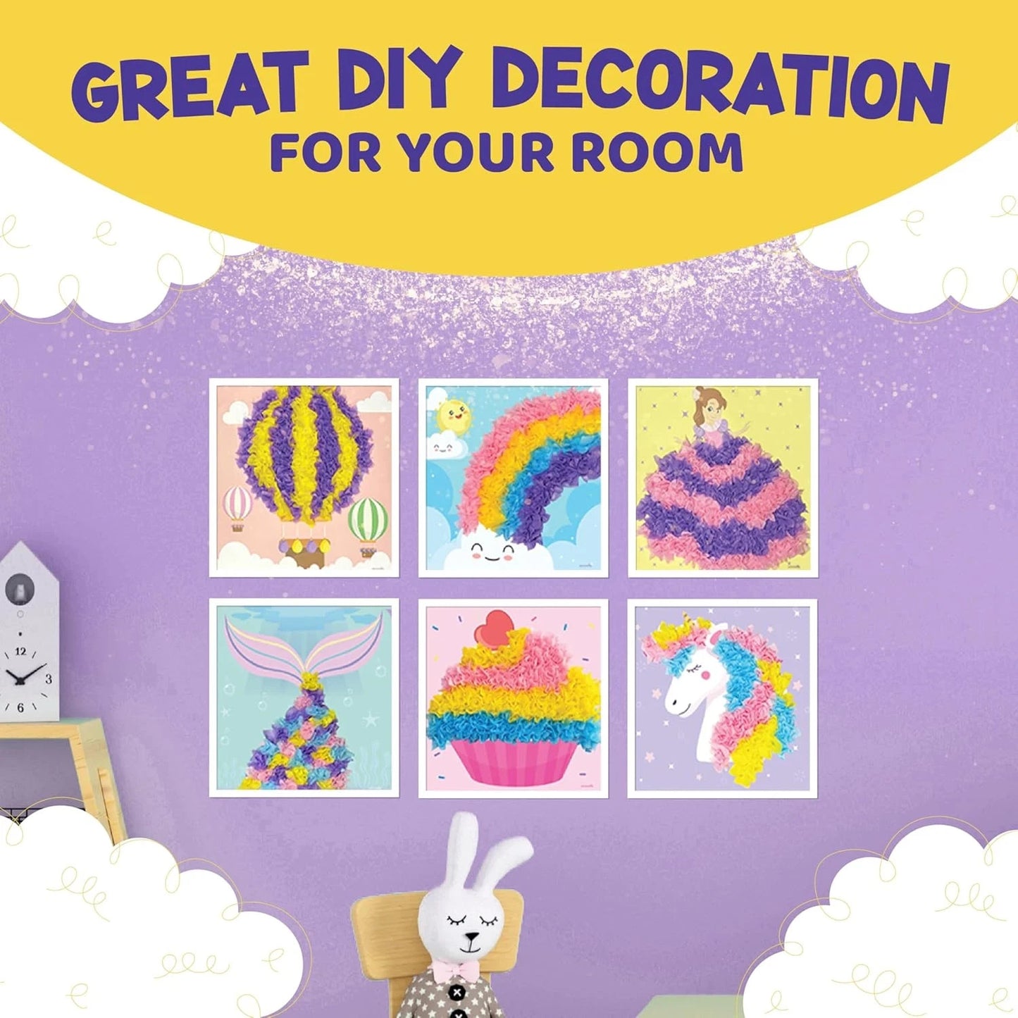 Poke Poke Art Magical Craft Kits | Lot of 7 | Kids DIY Fabric Art Set | Ages 4–8