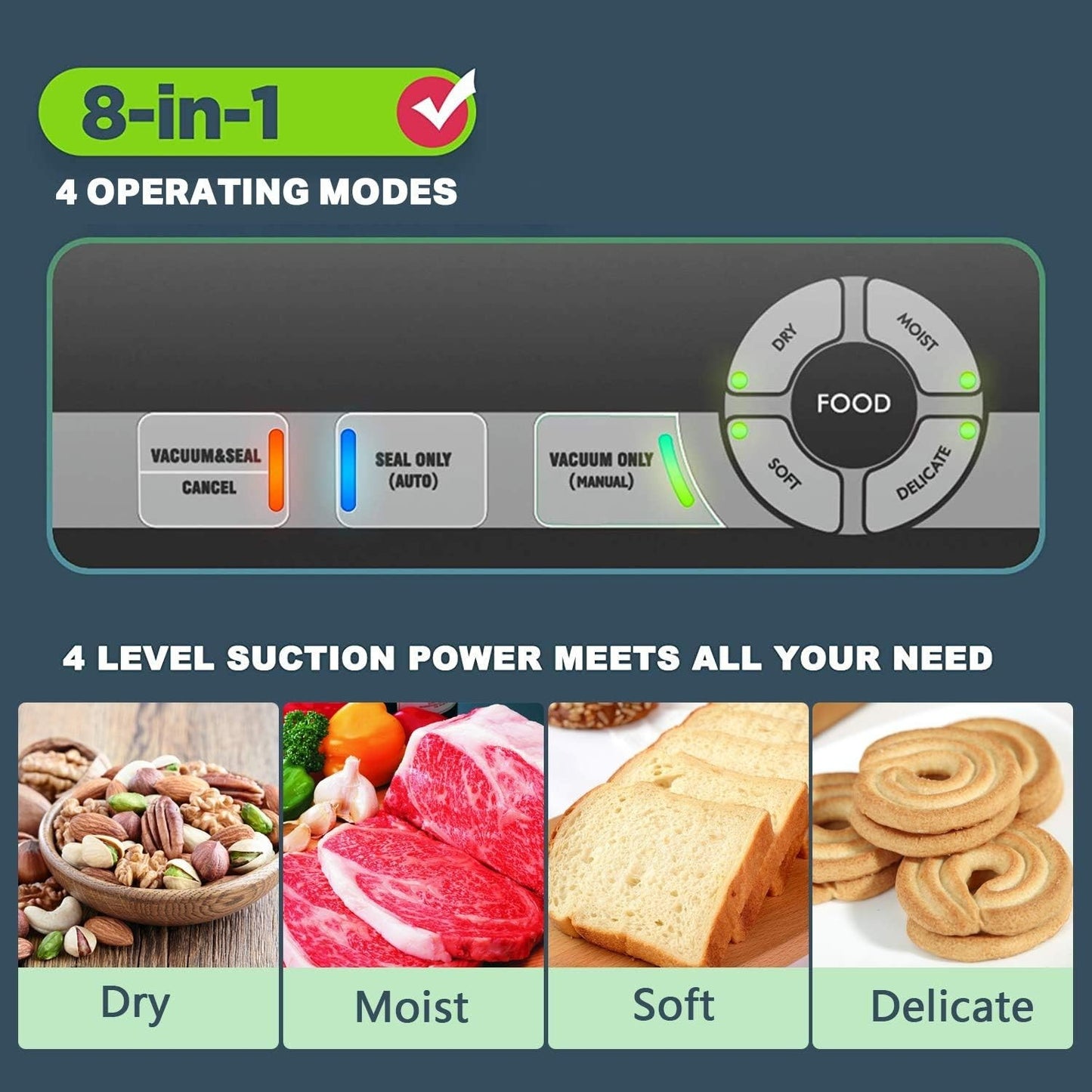 Potane 8-in-1 Vacuum Sealer Machine | Food Saver | New