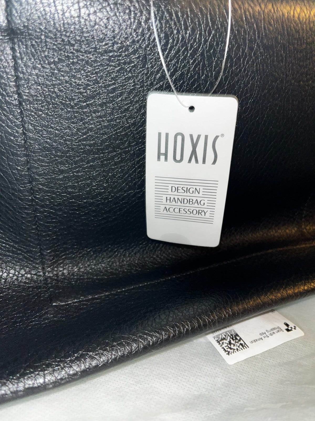 HOXIS Hobo Bags - Soft Vegan Leather - Shoulder Handbag Slouchy - Black