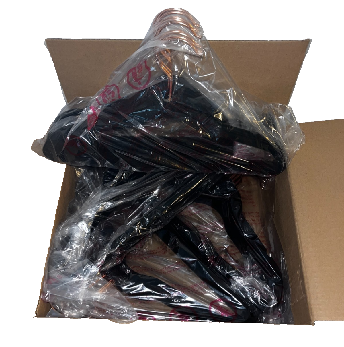 Kids Velvet Hangers - 50 Pack Black Rose Gold Hooks | Childrens Youth Clothes