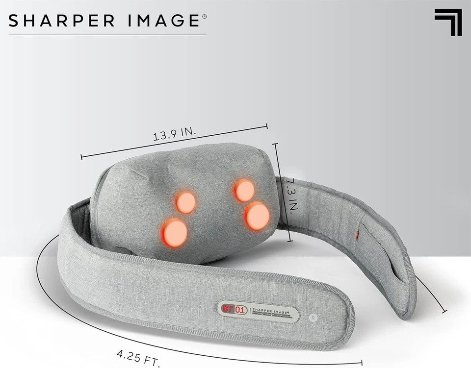 Sharper Image Shiatsu Full Body Cordless Massager – Deep Kneading, Rechargeable